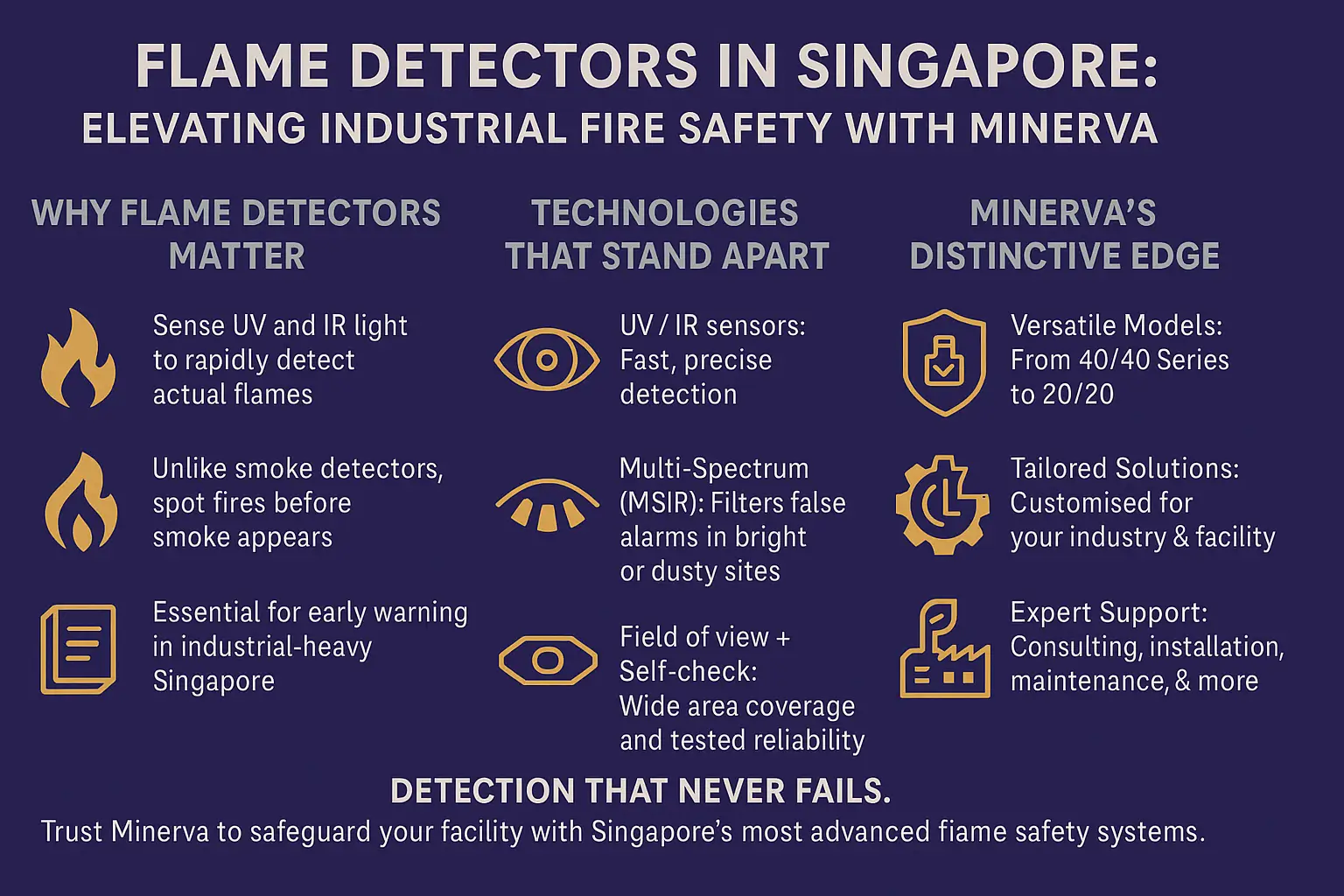 Flame Detectors in Singapore How Minerva Is Raising the Standard for Industrial Fire Safety